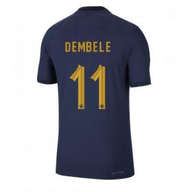 Herren Fußballbekleidung Frankreich Ousmane Dembele #11 Heimtrikot WM 2022 Kurzarm